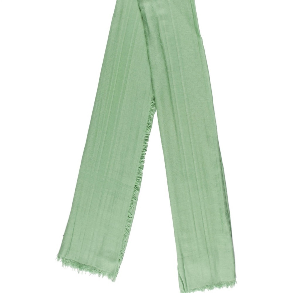 Gucci Light Green Silk Scarf